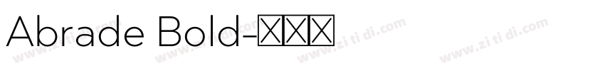 Abrade Bold字体转换